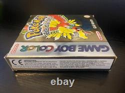 Jeu Pokemon Or Gameboy Color testé et fonctionnel en boîte complet avec pile fonctionnelle