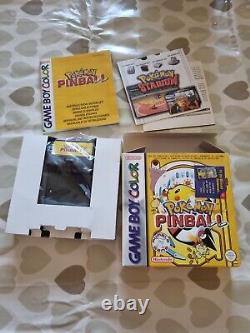 Jeu de flipper Pokémon Gameboy Colour emballé jeu vintage