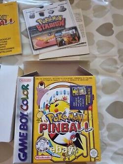 Jeu de flipper Pokémon Gameboy Colour emballé jeu vintage