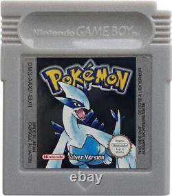 Jeu vidéo d'action-aventure pour enfants Pokemon Silver sur Game Boy Nintendo Gameboy Color