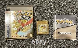 Jeux Pokémon Or pour Gameboy Color avec boîte et manuel