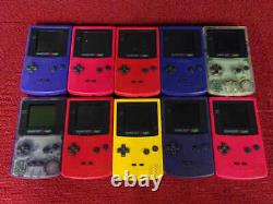 Junk Gameboy Couleur Gbc Lot De 10 Ensemble Nintendo Random Console Vintage Japon