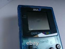 Junk/broken Nintendo Gameboy Color Ana Clear Blue Edition Limitée Console-d0621