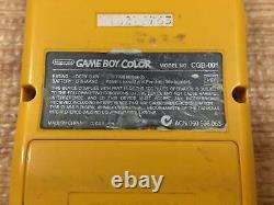 Ke1189 Plz Lire L'article Condi Gameboy Couleur Jaune Jeu Boy Console Japon