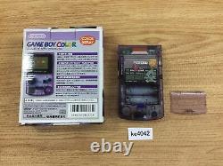 Ke4042 Gameboy Couleur Effacer Purple Boxed Jeu Boy Console Japon