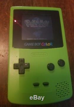 Kiwi Gameboy Couleur Pokemon Cristal Édition Limitée Bundle