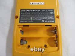 L1639 Nintendo Gameboy Console Couleur Clair Violet Jaune Et Jeu Japon Gbc