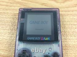 La4652 Gameboy Color Clear Purple Boxed Game Boy Console Japon