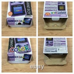 La4652 Gameboy Color Clear Purple Boxed Game Boy Console Japon