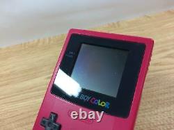 La7234 Plz Lire L'article Condi Gameboy Couleur Rouge Jeu Garçon Console Japon