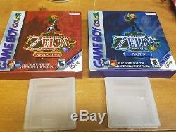 Legend Of Zelda Oracle De Seasons & Ages Nintendo Game Boy Couleur