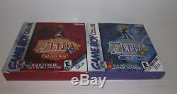 Legend Of Zelda Oracle De Seasons & Ages Nintendo Game Boy Couleur Complete Cib