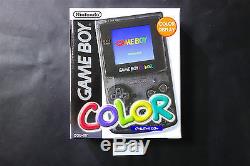 Limited Système Nintendo Game Boy Color Noir Eden Japan Très. Bien. Condition