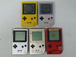 Lot 10 Nintendo Gameboy Pocket Gbp Console Couleur Aléatoire Junk Japonais Pour Pièces