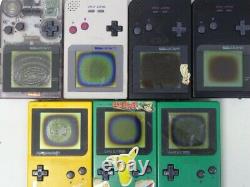 Lot 10 Nintendo Gameboy Pocket Gbp Console Couleur Aléatoire Junk Japonais Pour Pièces