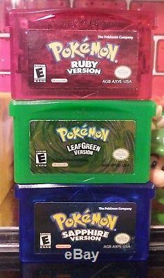 Lot De 15 Pokemon Gameboy Gameboy Color & Gameboy Advance Jeux Complets Et En Boîte