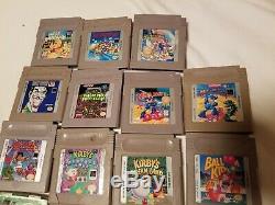 Lot De 19 Classique Gameboy Et Gameboy Jeux De Couleur Mario, Mega Man Plus. Regardez
