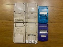 Lot De 6 Nintendo Game Boy (4 Dmg, 2 Couleurs) Broken As-is Pièces / Réparation Junk