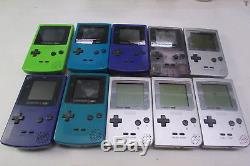 Lot De 6 Pièces Nintendo Game Boy Color Et 4 Poches Parts / Repair