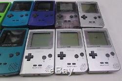 Lot De 6 Pièces Nintendo Game Boy Color Et 4 Poches Parts / Repair