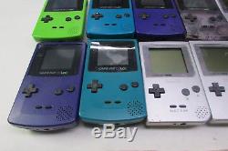 Lot De 6 Pièces Nintendo Game Boy Color Et 4 Poches Parts / Repair