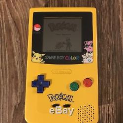 Lot De Nintendo Game Boy Couleur Pokemon Red Pickachu Bleu Or Cib Testé Travail