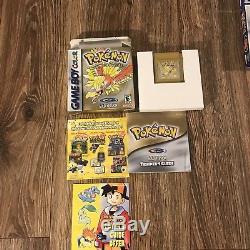 Lot De Nintendo Game Boy Couleur Pokemon Red Pickachu Bleu Or Cib Testé Travail