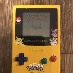 Lot De Nintendo Game Boy Couleur Pokemon Red Pickachu Bleu Or Cib Testé Travail