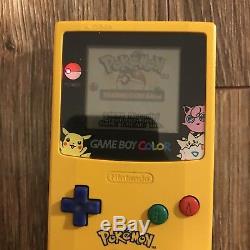 Lot De Nintendo Game Boy Couleur Pokemon Red Pickachu Bleu Or Cib Testé Travail