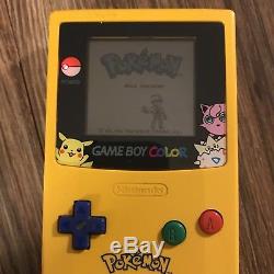 Lot De Nintendo Game Boy Couleur Pokemon Red Pickachu Bleu Or Cib Testé Travail