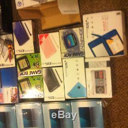 Lot De Nintendo Wii Gamecube Gameboy Couleur 3ds XL Dsi Vide Boîte Ds Lite