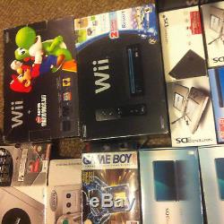 Lot De Nintendo Wii Gamecube Gameboy Couleur 3ds XL Dsi Vide Boîte Ds Lite