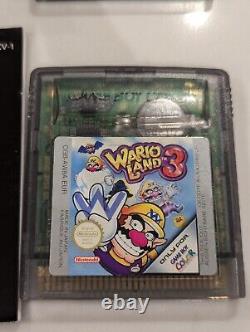 Lot rare de manuels et jeux Nintendo Game Boy Color en boîte turquoise