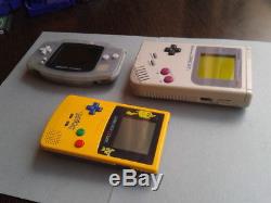 Lote Nintendo Game Boy Clasica + Avance + Couleur Ed. Pokemon Pantallas Nuevas