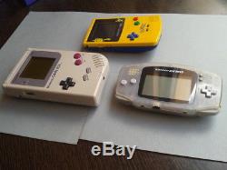 Lote Nintendo Game Boy Clasica + Avance + Couleur Ed. Pokemon Pantallas Nuevas