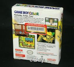 Mega Usine Rare Scellé Nos Nintendo Game Boy Système Gbc Couleur Jaune Pissenlit