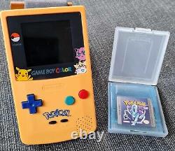 Meilleur POKéMON Pikachu personnalisé Nintendo Gameboy Color IPS rétroéclairage + BOOST audio