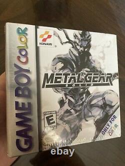 Métal Gear Solid Factory Seeled Voir Photos Nintendo Gameboy Couleur Gbc Wata Vga Rdy