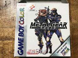 Metal Gear Solid Gameboy Couleur Ovp / Cib Pal / Eur Mint