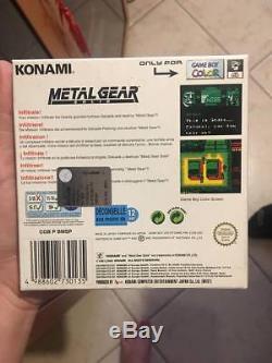 Metal Gear Solid Gameboy Couleur Scellé