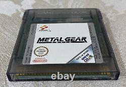 Metal Gear Solid MGS Cartouche et Manuel Nintendo Game Boy Color UNIQUEMENT