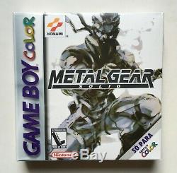 Metal Gear Solid Nintendo Game Boy Color Nouveau Très Rare Scellé Lire La Description