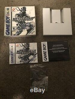 Métal Gear Solid (nintendo Game Boy Color Gbc) Boîte Originale Et Authentique Manuel