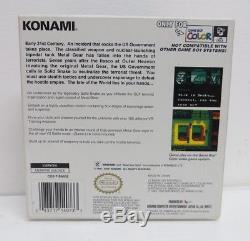 Metal Gear Solide Nintendo Game Boy Couleur Complet