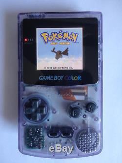 Modded Ags 101 Nintendo Game Boy Color Système De Poche Violet Pourpre Atomique Backlit