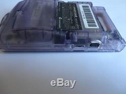 Modded Ags 101 Nintendo Game Boy Color Système De Poche Violet Pourpre Atomique Backlit