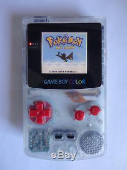 Modded Ags 101 Nintendo Game Boy Édition De Couleur Clear Système À Main Clear Backlit