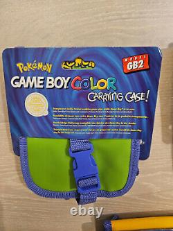 NOUVEAU Lot Rétro Vintage de 5 étuis de sac Pokemon Nintendo Gameboy Game Boy Color GBC