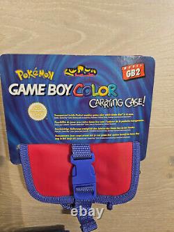 NOUVEAU Lot Rétro Vintage de 5 étuis de sac Pokemon Nintendo Gameboy Game Boy Color GBC