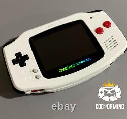New Nintendo Game Boy Advance Gba White Console System Custom Buttons Lens